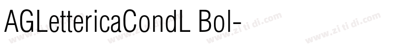 AGLettericaCondL Bol字体转换